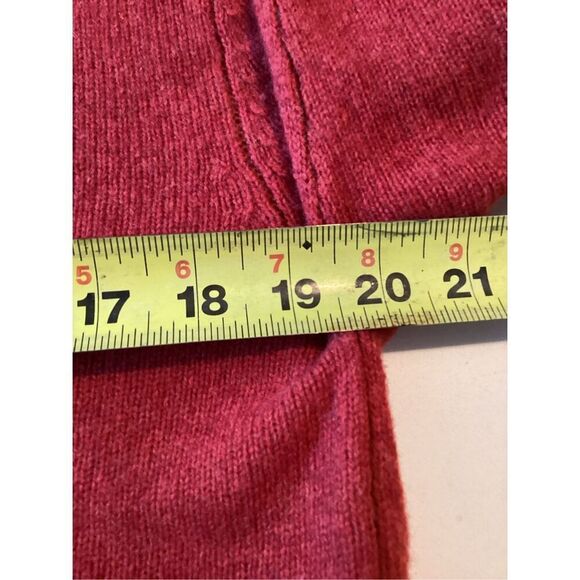 So GSJC Red Lambswool Blend Cropped Sweater Sz XL - Picture 5 of 7